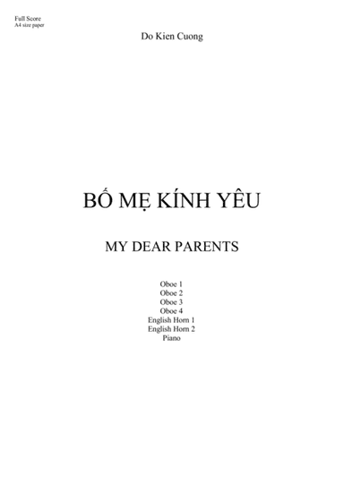 MY DEAR PARENTS