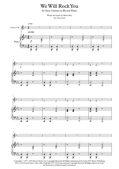 We Will Rock You (arr. Tim Curd.)