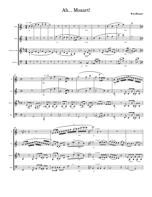 Ah...Mozart!! (arr. Andy Miles)