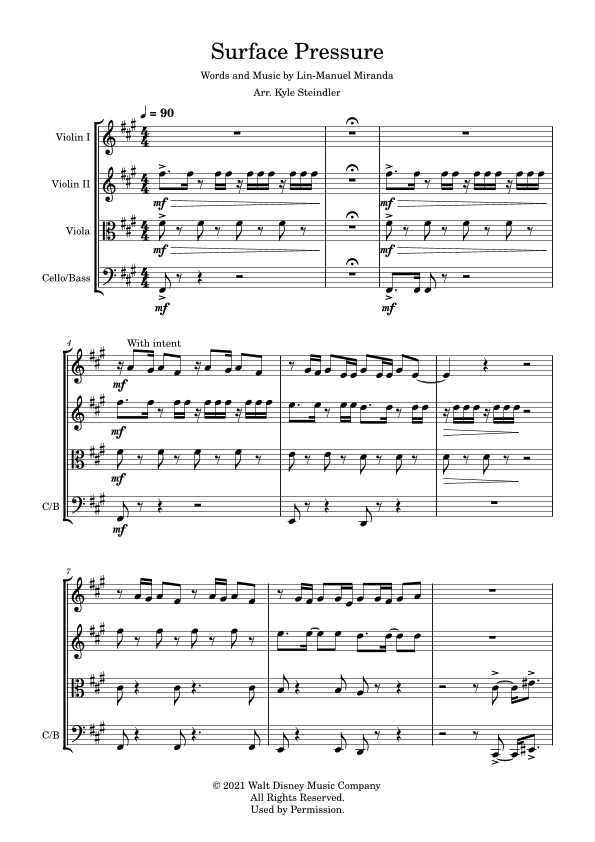 Surface Pressure (arr. Kyle Steindler)