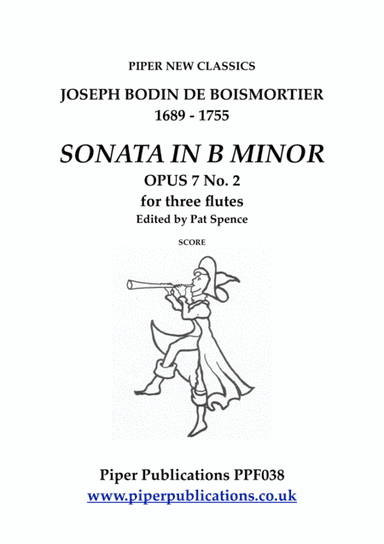 BOISMORTIER SONATA IN B MINOR FOR 3 FLUTES (arr. Edited by Pat Spence)