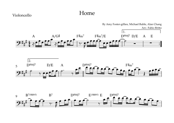 Home (arr. Fabio Britto)