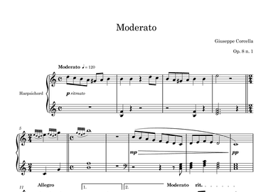 Moderato Op. 8 No. 1