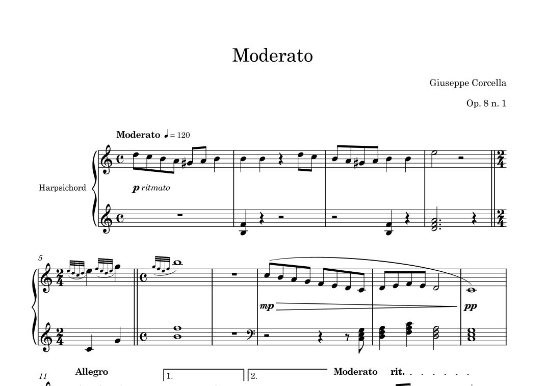 Moderato Op. 8 No. 1
