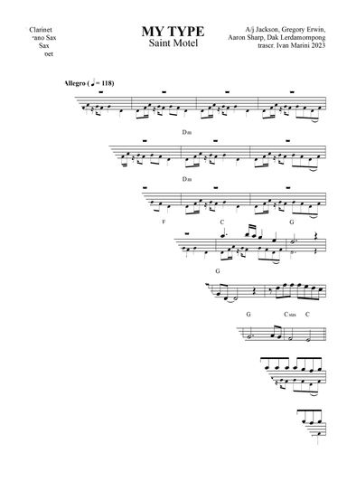 My Type (arr. Ivan Marini)