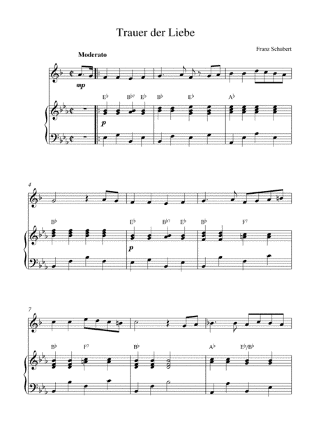 Trauer der Liebe (arr. Kaiserin Rebecca)