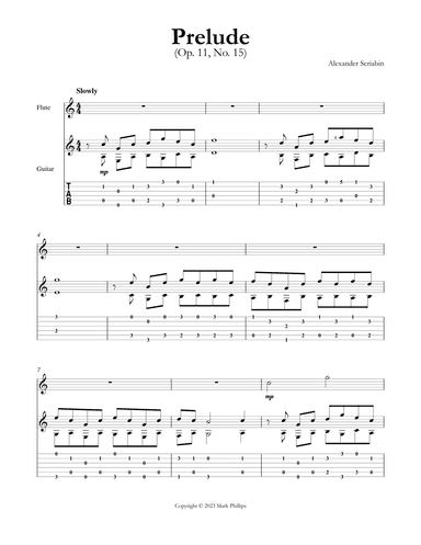 Prelude (Op. 11, No. 15) (arr. Mark Phillips)