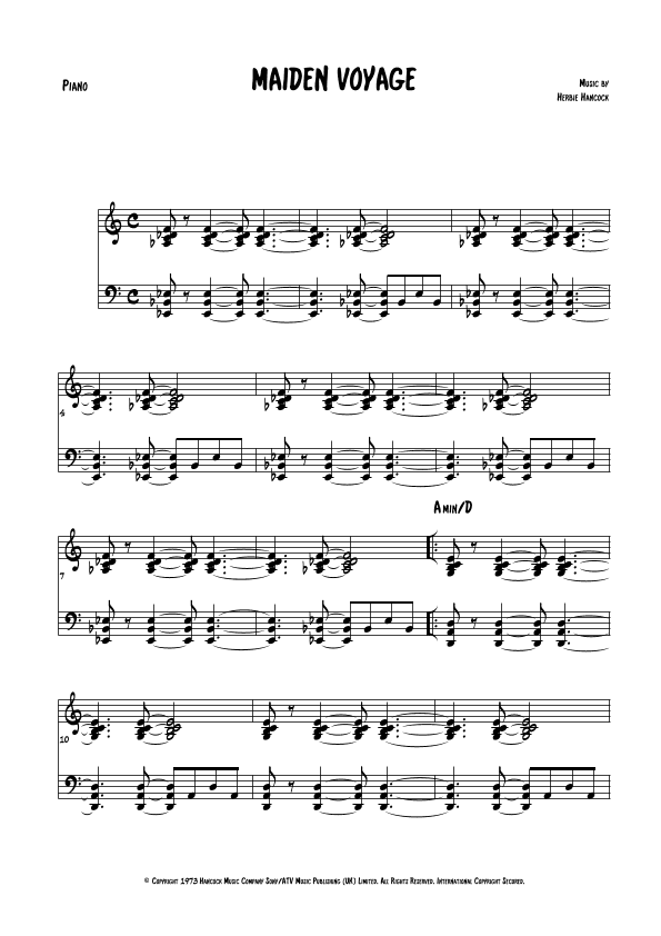 Maiden Voyage (arr. The Sheet Music Library)