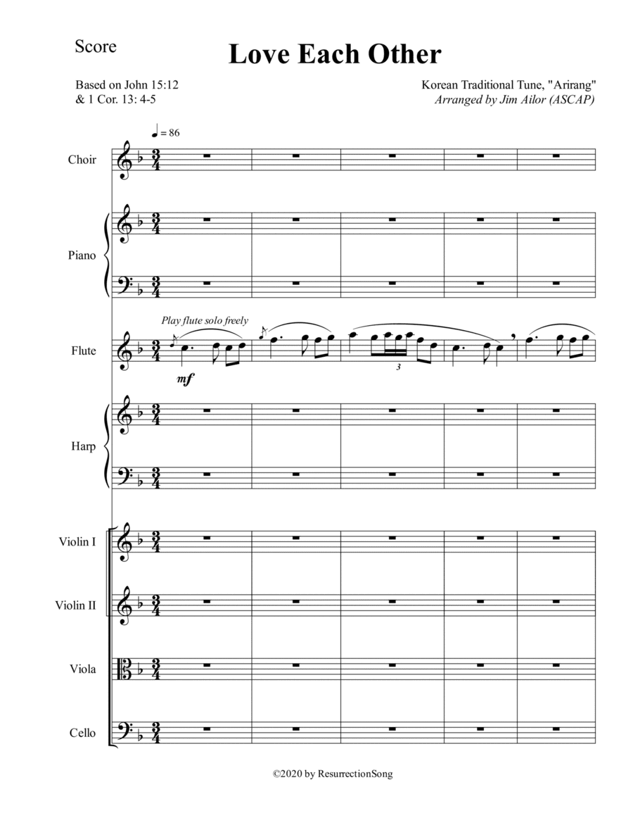 Love Each Other (Conductor Score)