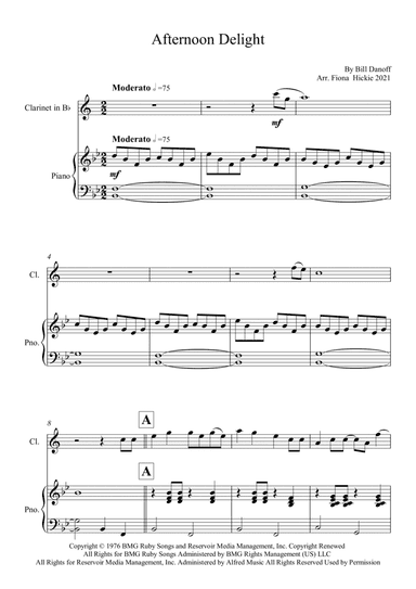 Afternoon Delight (arr. Fiona Hickie)