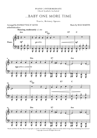 ...baby One More Time (arr. Danilo "Daca" Alves)