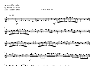 O Forse Sei Tu (arr. Helios D'Andrea)