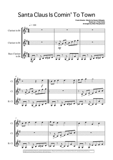 Santa Claus Is Comin' To Town (arr. Ellen Macpherson)