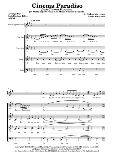 Cinema Paradiso (arr. Luis Enrique Téllez)