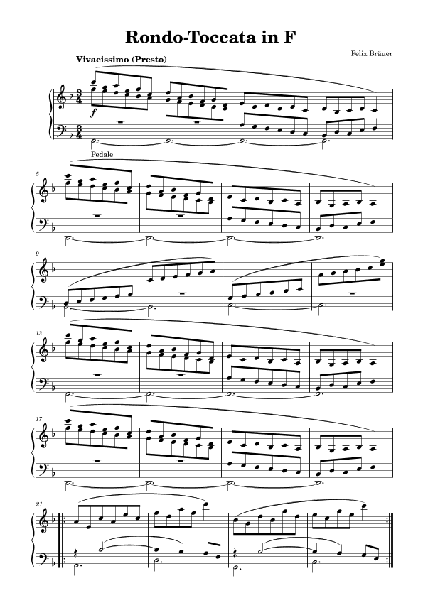 Rondo-Toccata in F-Dur