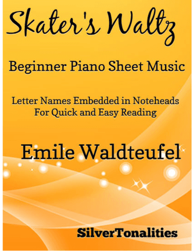 Skater's Waltz Beginner Piano Sheet Music (arr. SilverTonalities)