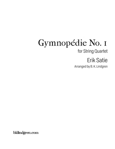 Gymnopédie No. 1 (arr. Brian Lindgren)