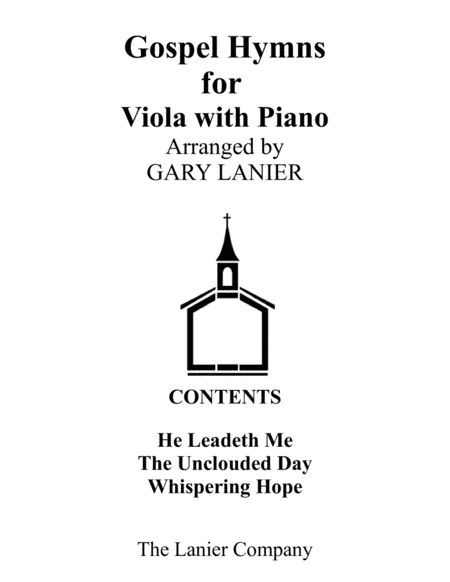Gospel Hymns for Viola (Viola with Piano Accompaniment) (arr. Gary Lanier)