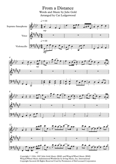 From A Distance (arr. Cat Ledgerwood)