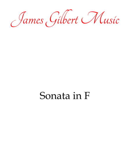 Sonata in F Major (K. 332) (arr. James Gilbert Music)
