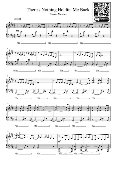 There's Nothing Holdin' Me Back (arr. eduardo)
