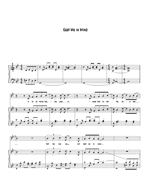 Keep Me In Mind (arr. Biegler)