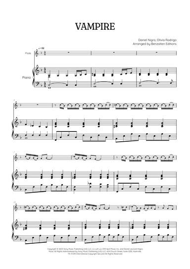 Vampire (arr. Benzaiten Editions)