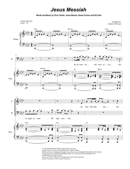 Jesus Messiah (arr. Stephen DeCesare)