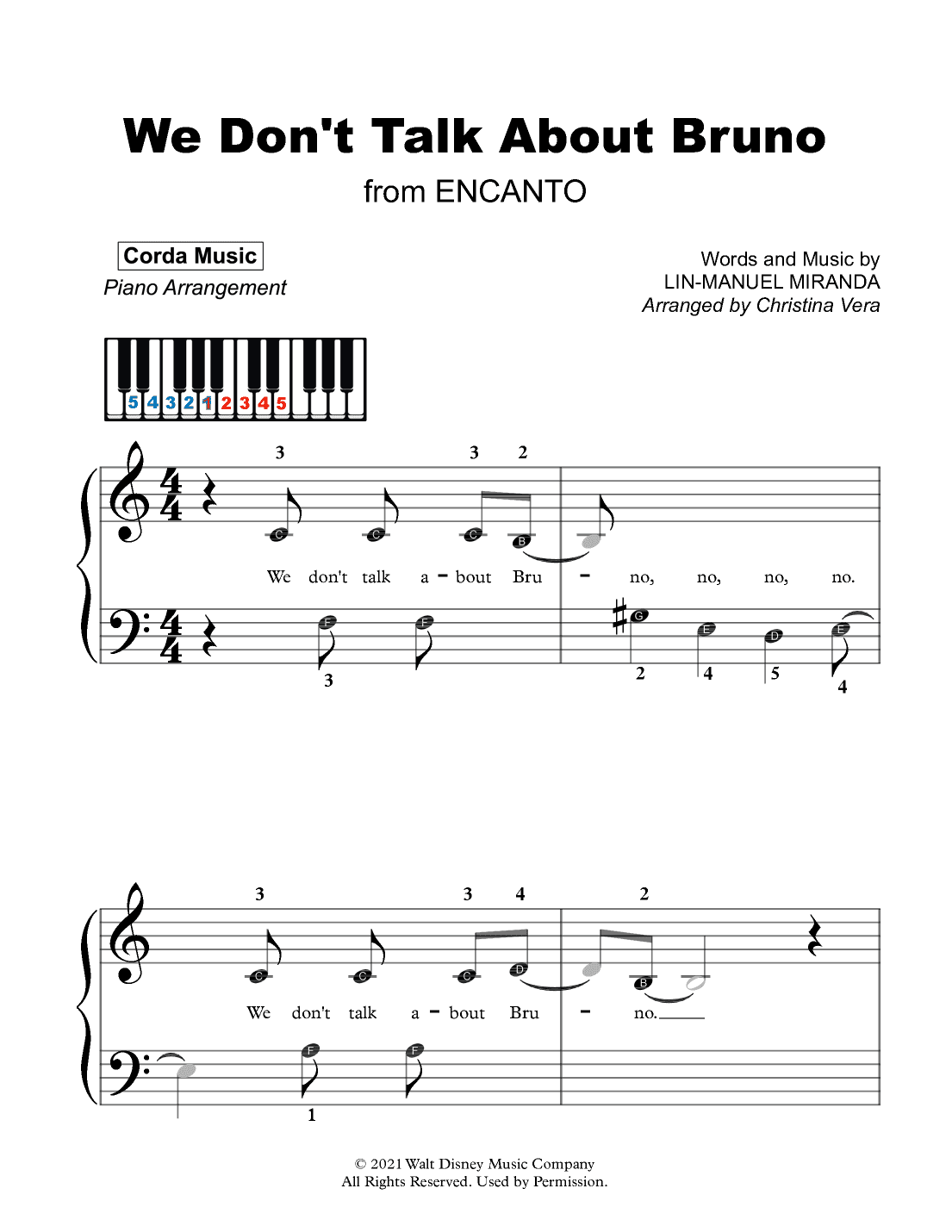 We Don't Talk About Bruno (arr. Christina Vera [Corda Music])
