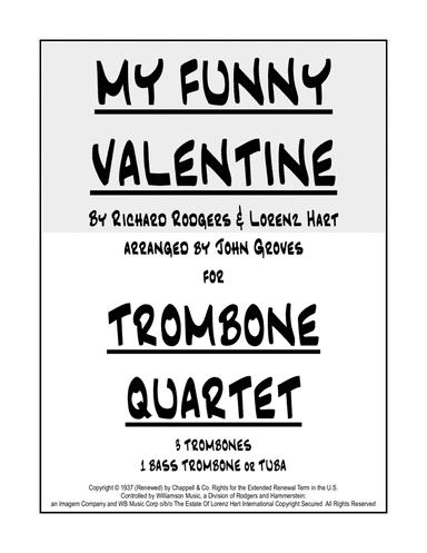 My Funny Valentine (arr. John Groves)