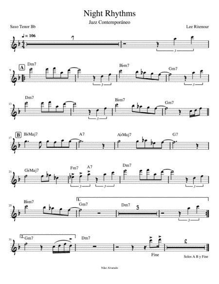 Night Rhythms (arr. Nike Alvarado)
