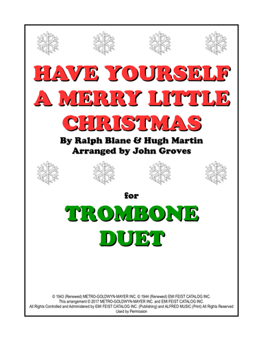 Have Yourself A Merry Little Christmas (arr. John Groves)