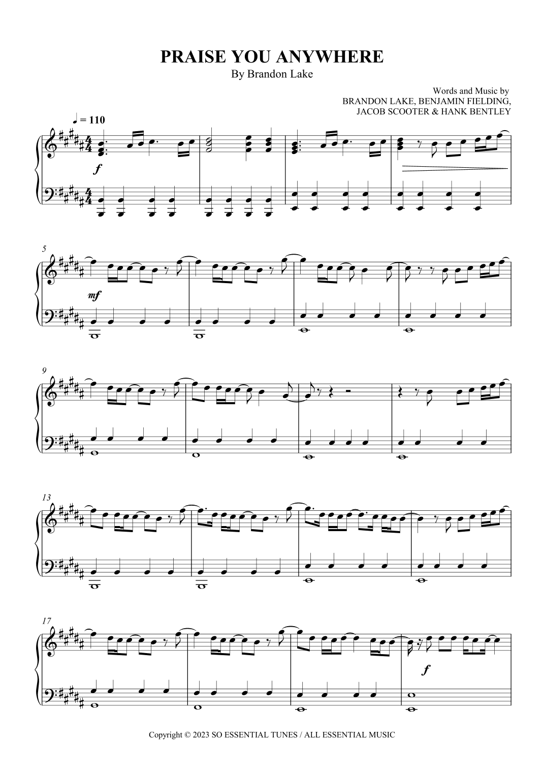 Praise You Anywhere (arr. SCMusic)