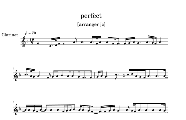 Perfect (arr. julio cesar)
