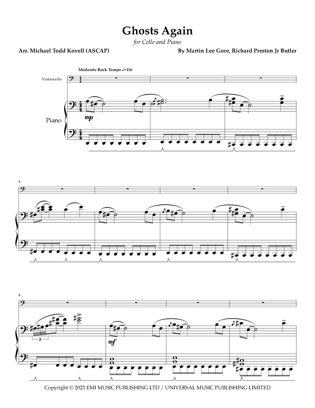 Ghosts Again (arr. Michael Todd Kovell)