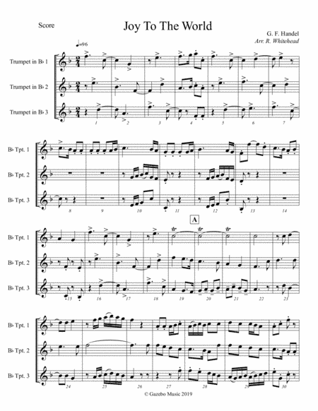 Joy To The World (arr. R. Whitehead)