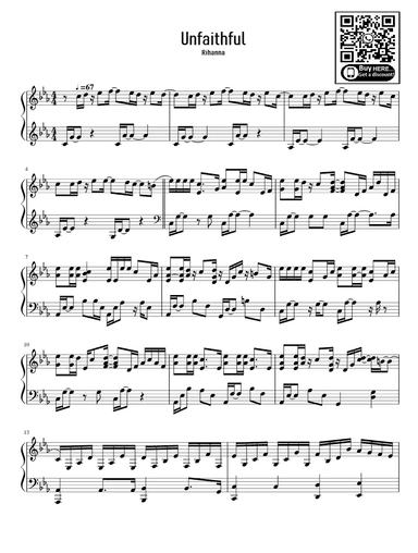Unfaithful (arr. eduardo)