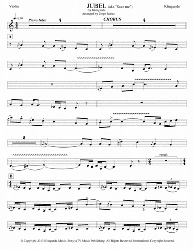 Jubel (arr. Jorge Juárez)
