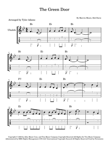 The Green Door (arr. Tyler Adams)
