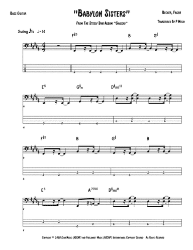 Babylon Sisters (arr. Accubass)