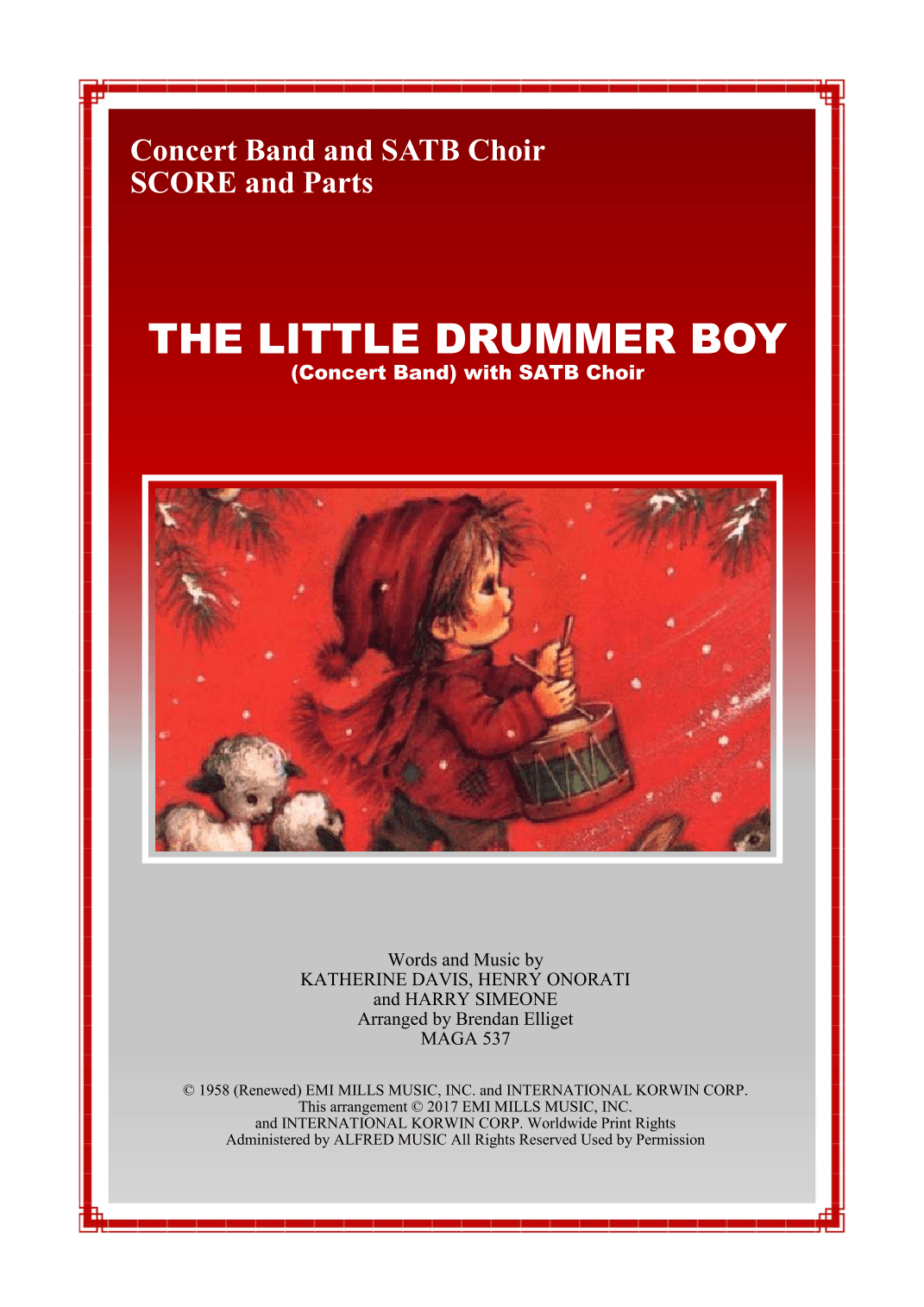 The Little Drummer Boy (arr. Brendan James Elliget MAGA 537)