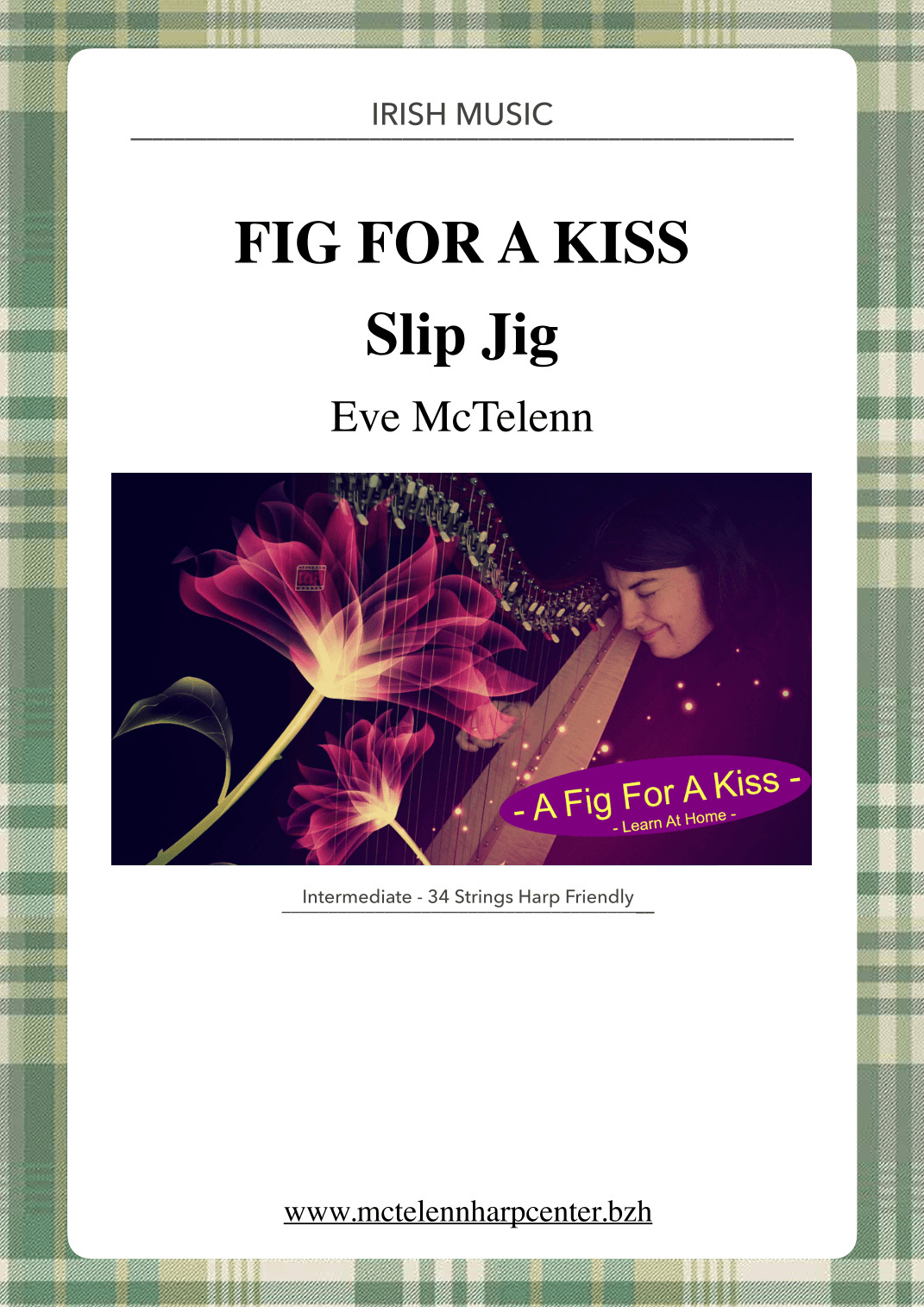 A Fig For A Kiss - Slip Jig- intermediate & 34 String | McTelenn Harp Center (arr. Eve McTelenn)