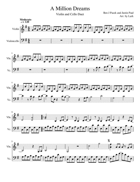 A Million Dreams (arr. Lark)