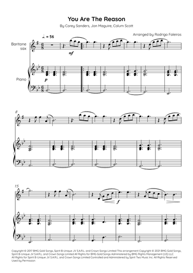 You Are The Reason (arr. Rodrigo Faleiros)