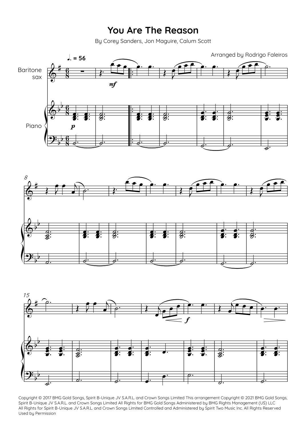 You Are The Reason (arr. Rodrigo Faleiros)