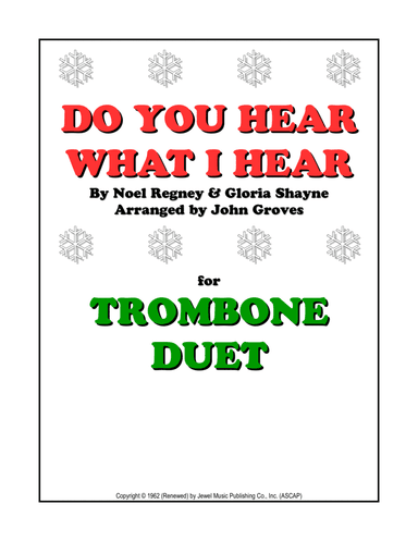 Do You Hear What I Hear (arr. John Groves)