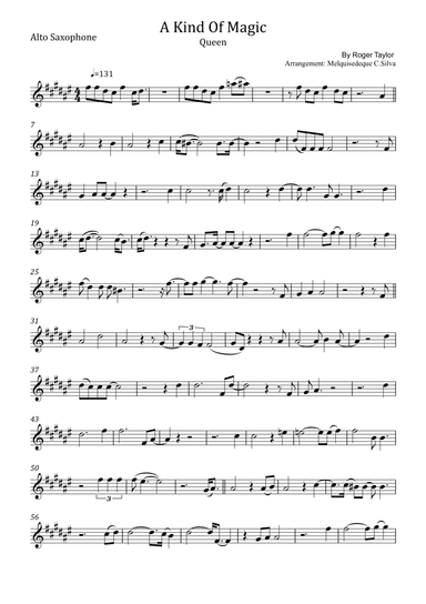 A Kind Of Magic (arr. Melquisedeque C.Silva)