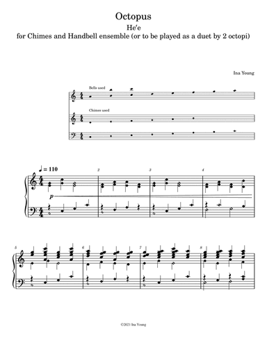 Octopus Song for Chimes and Handbells (3oct.)
