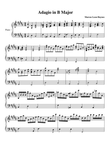 Adagio in B Major