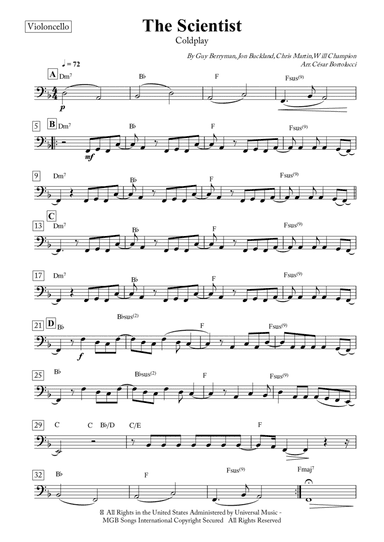 The Scientist (arr. ACT Bortolucci)